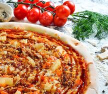 Пицца с цыпленком терияки