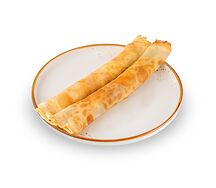 Блинчики с творогом и изюмом