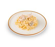 Паста с курицей и грибами