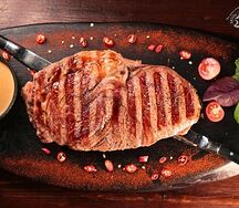 Стейк Рибай из мраморной говядины