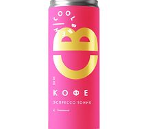 Холодный газированный кофейный напиток эспрессо-тоник ColdBrew
