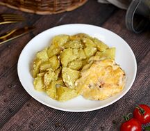 Мясо по-французски с гарниром