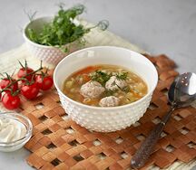 Рассольник с говядиной