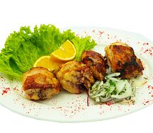 Шашлык из куриных бёдрышек