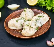 Манты с говядиной