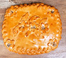 Пирог с картофелем и грибами