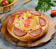 Пицца с колбасой (мини)