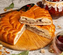 Пирог с мясом и картофелем