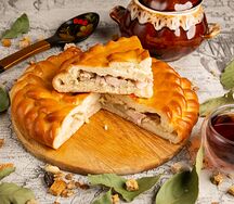 Пирог с курицей и картошкой