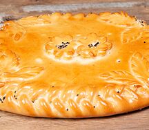 Пирог с горбушей и картофелем