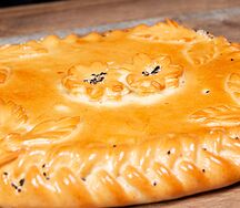 Пирог с мясом и картофелем