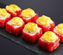 Запеченная калифорния с креветкой