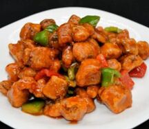 Сазан в соевом соусе кусочками 