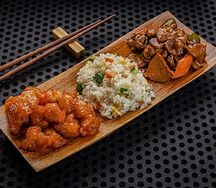 Китайка-сет с рисом, Го Бао Жоу и свининой с перцем