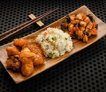 Китайка-сет с рисом, курицей Кунг-Пао и свининой с ананасами