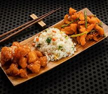 Китайка-сет с рисом, Го Бао Жоу и пикантной курицей фри