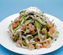 №732 Салат Кальмар с креветкой под майонезом