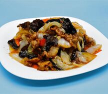 №777 Пекинская капуста с грибами и свининой