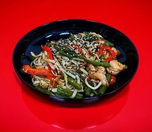 Лапша Wok Азиатский морской микс