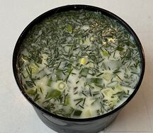 Окрошка на сыворотке