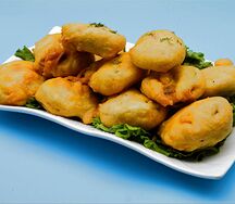 №757 Пирожки с баклажанами и фаршем