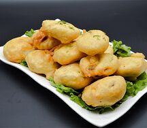 №462 Пирожки с баклажанами и фаршем 