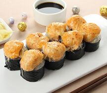 Запеченный ролл с курицей