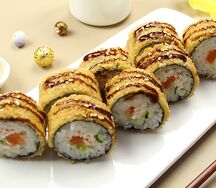 Сяке-кани темпура ролл