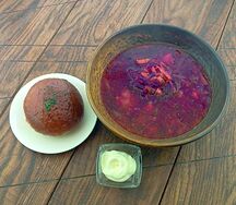 Борщ с мясом по-хабаровски