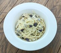 Паста Лингвини с курицей и грибами