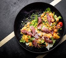Салат с уткой и апельсином Подсадная утка