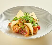 Салат с креветками