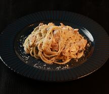 Паста с курицей и грибами