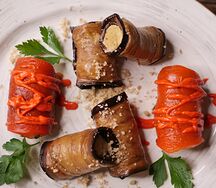 Болгарский перец с сыром и орехом