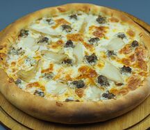 Пицца мясная с грибами 