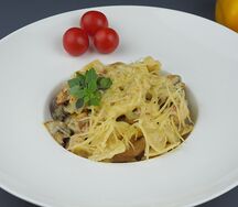Паста фарфалле с курицей 