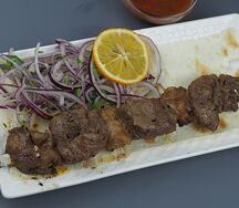 Шашлык из мякоти телятины 