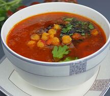 Казан-кебаб с бульоном  
