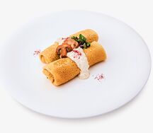Блины с грибами