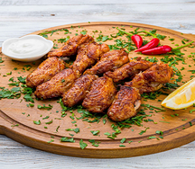 Крылышки на углях