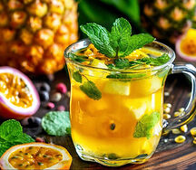Ананасовый чай с маракуйей и мятой