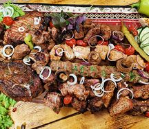 Сет Свинина, курица и овощи