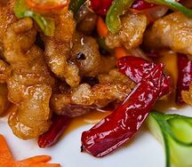 Свинина острая в кляре, кисло-сладкая