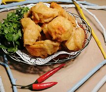 Фаршированные баклажаны в кляре