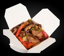 Фунчоза со свининой и с соусом пульгоги