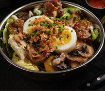 Салат с картофелем и грибами