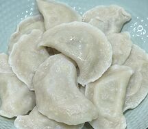 Вареники с жареной капустой