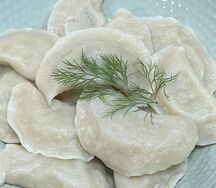 Вареники картофель и укроп