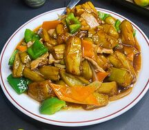 Баклажан с мясом в соусе №225