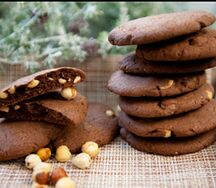 Шоколадное печенье Кукис с фундуком